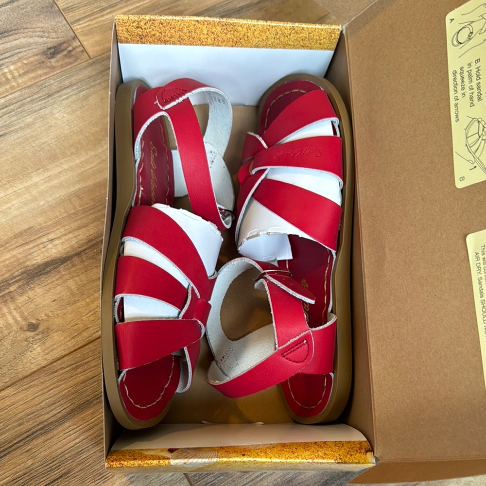 Sun-San Salt Water Sandals (Red)